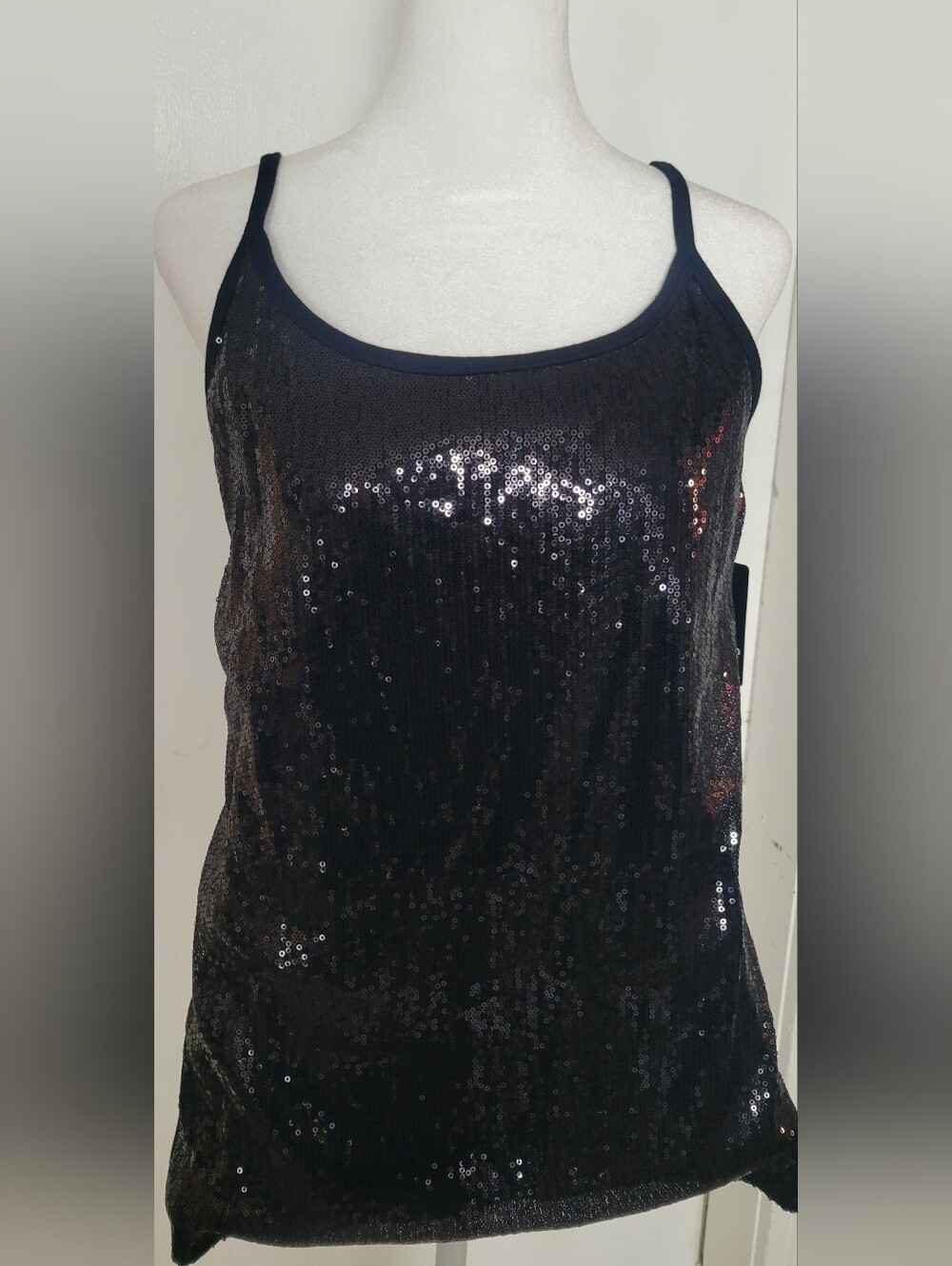 torrid Black Sequin Cami Tank